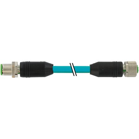 Murrelektronik Mini (7/8) 5 pole, Female 0 Degree w/ cbl, PUR 5x1.5 (5x16AWG) bk UL/CSA 5m 7700-48571-S4W0500